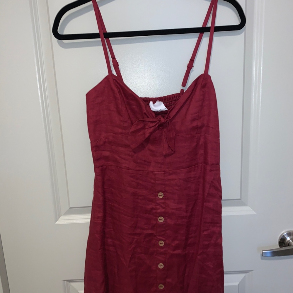 Maroon Mini Dress